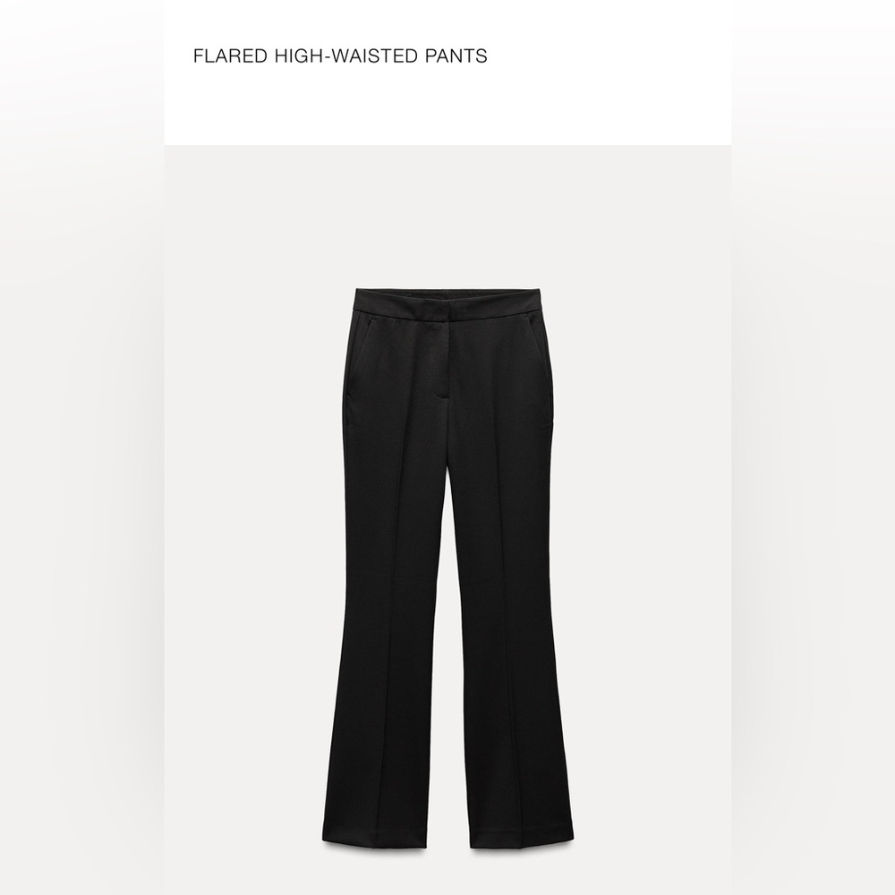 ZARA Elegant Black Women's flared Pants - New with Tags